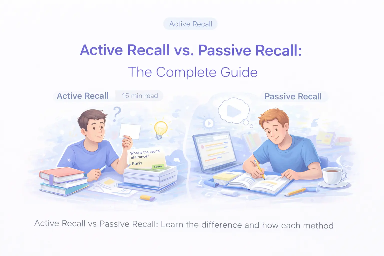 Active Recall vs Passive Recall: Which Works Better? | Laxu AI | Laxu AI