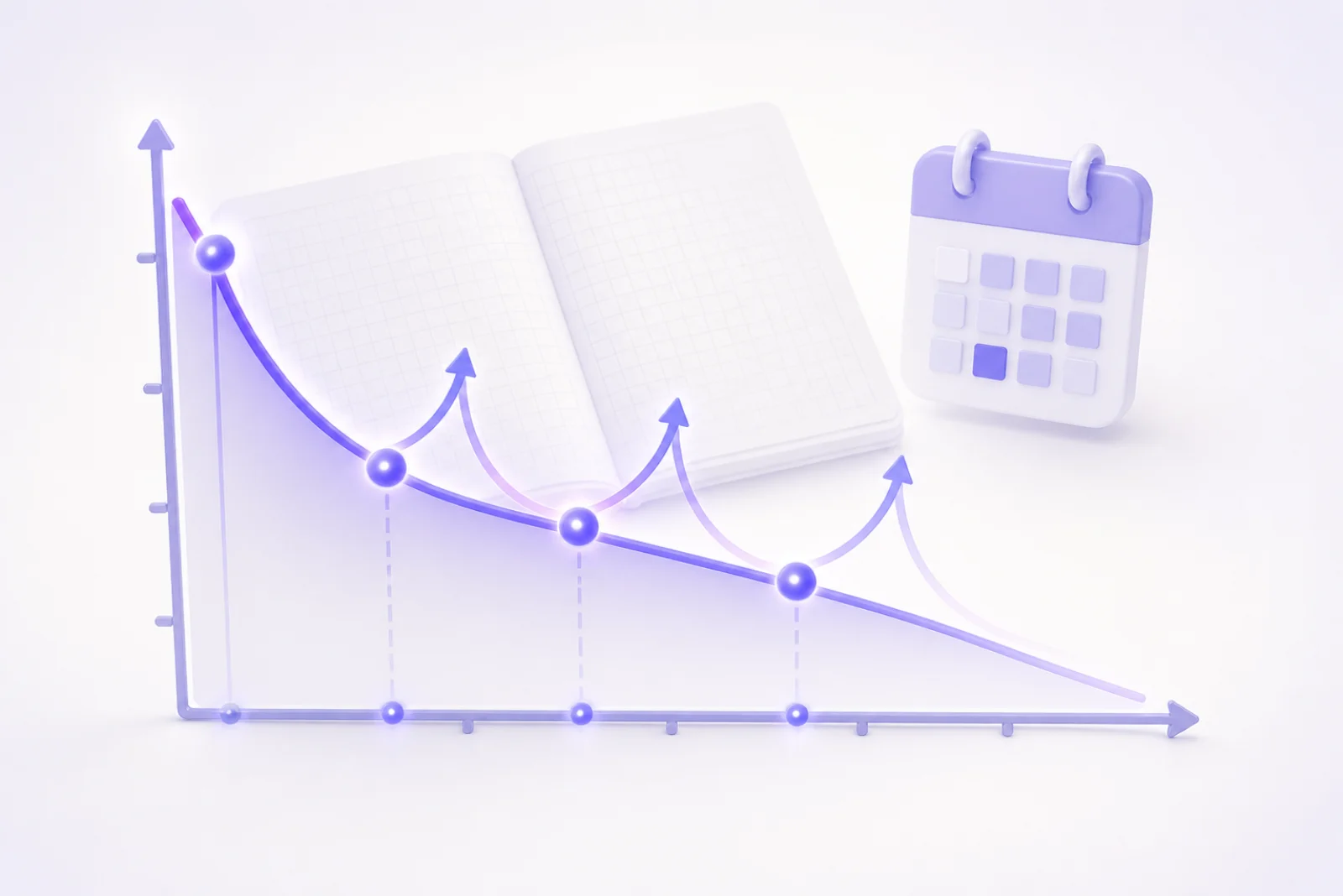 エビングハウスの忘却曲線完全ガイド|効率的な復習タイミングと暗記法