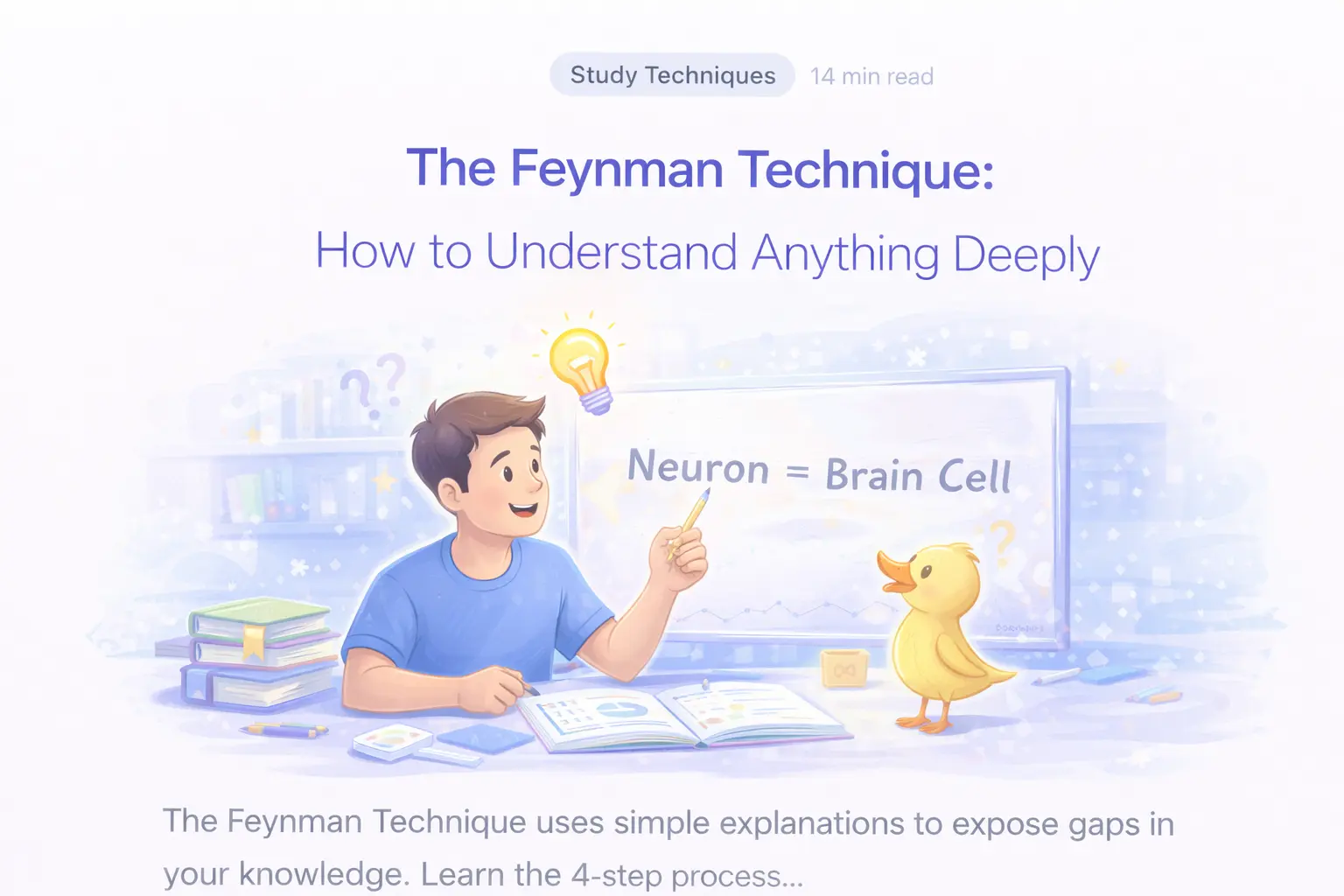 The Feynman Technique: 4 Simple Steps to Master Any Subject