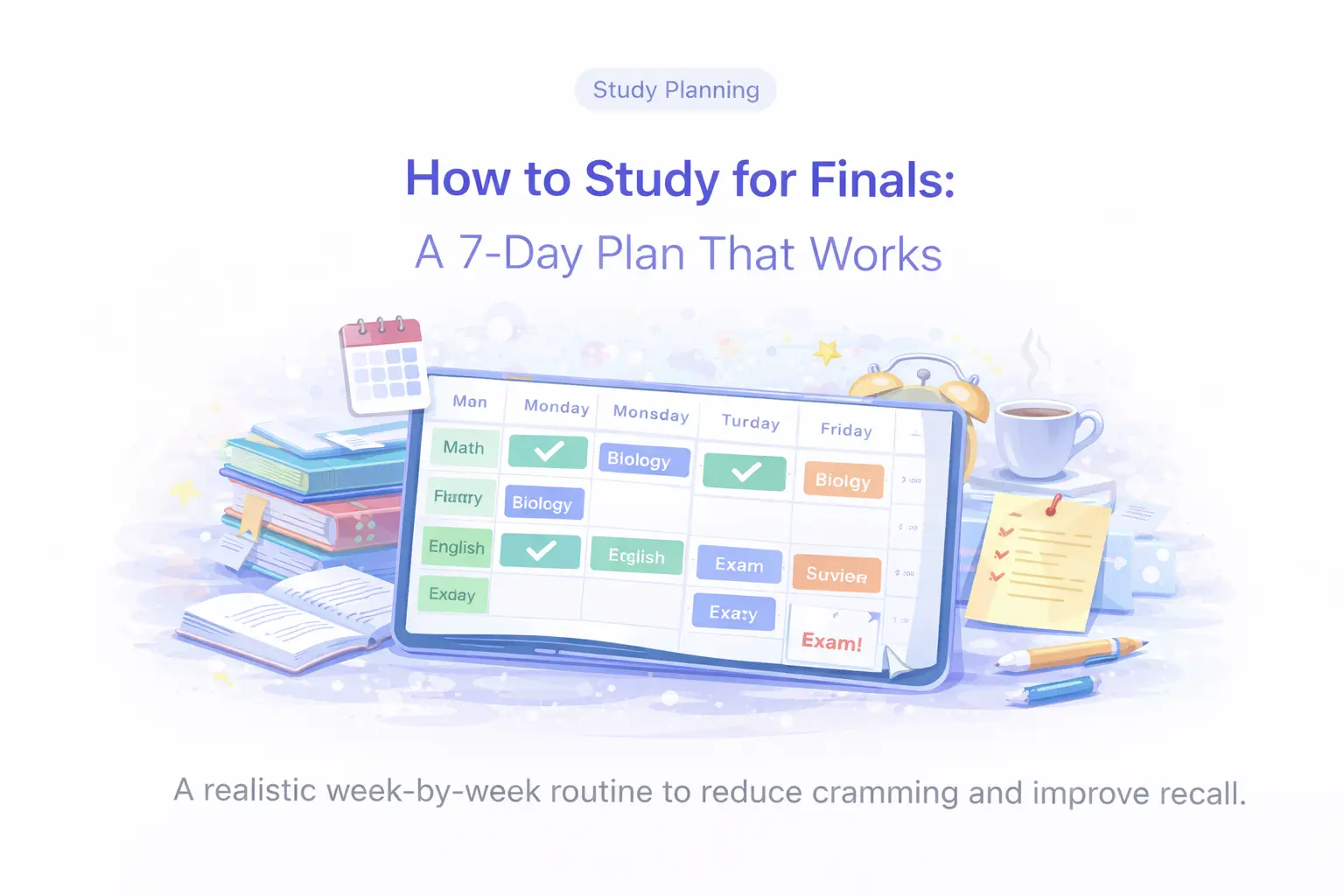 Comment organiser ses révisions avec un planning efficace