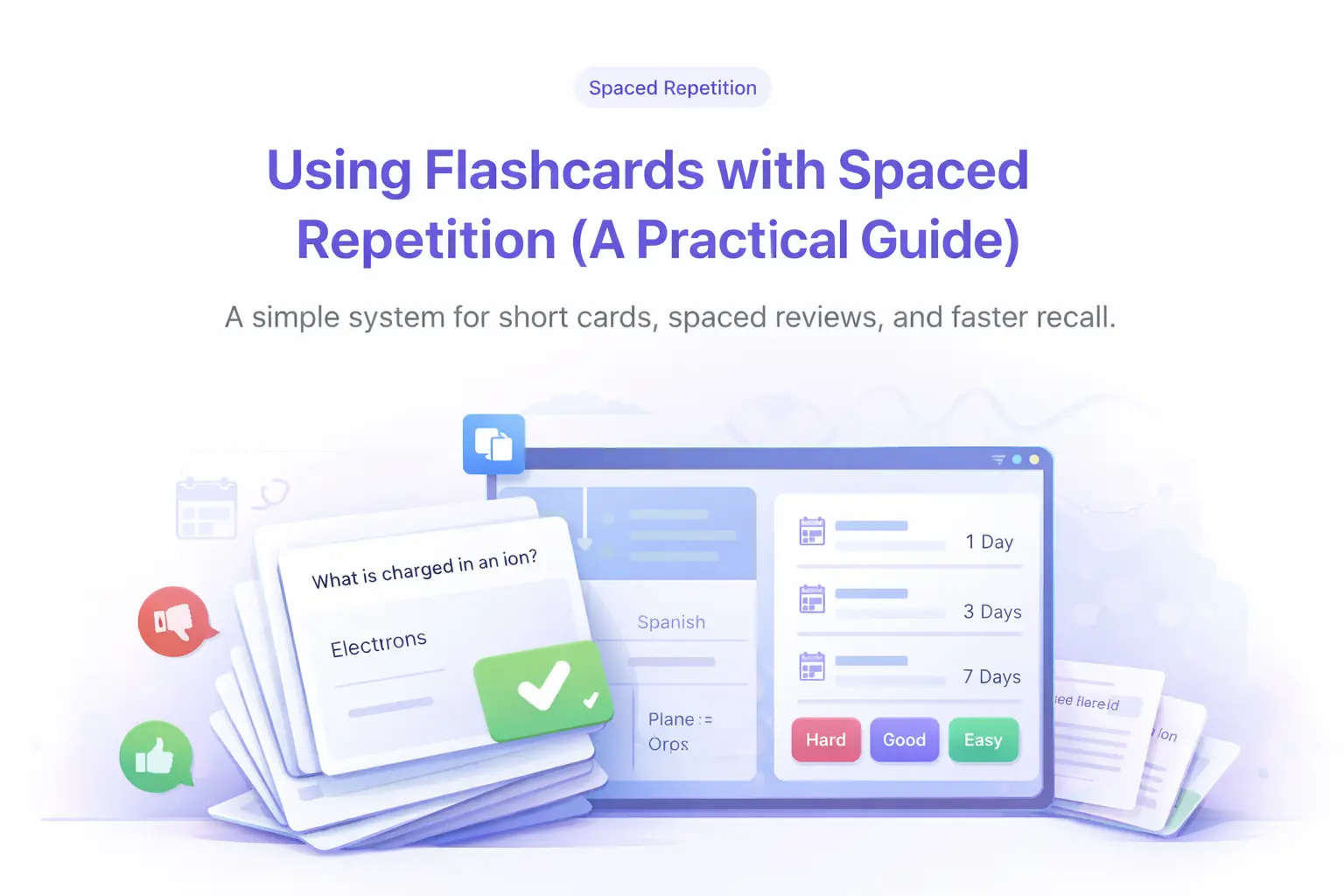 Using Flashcards with Spaced Repetition (A Practical Guide)