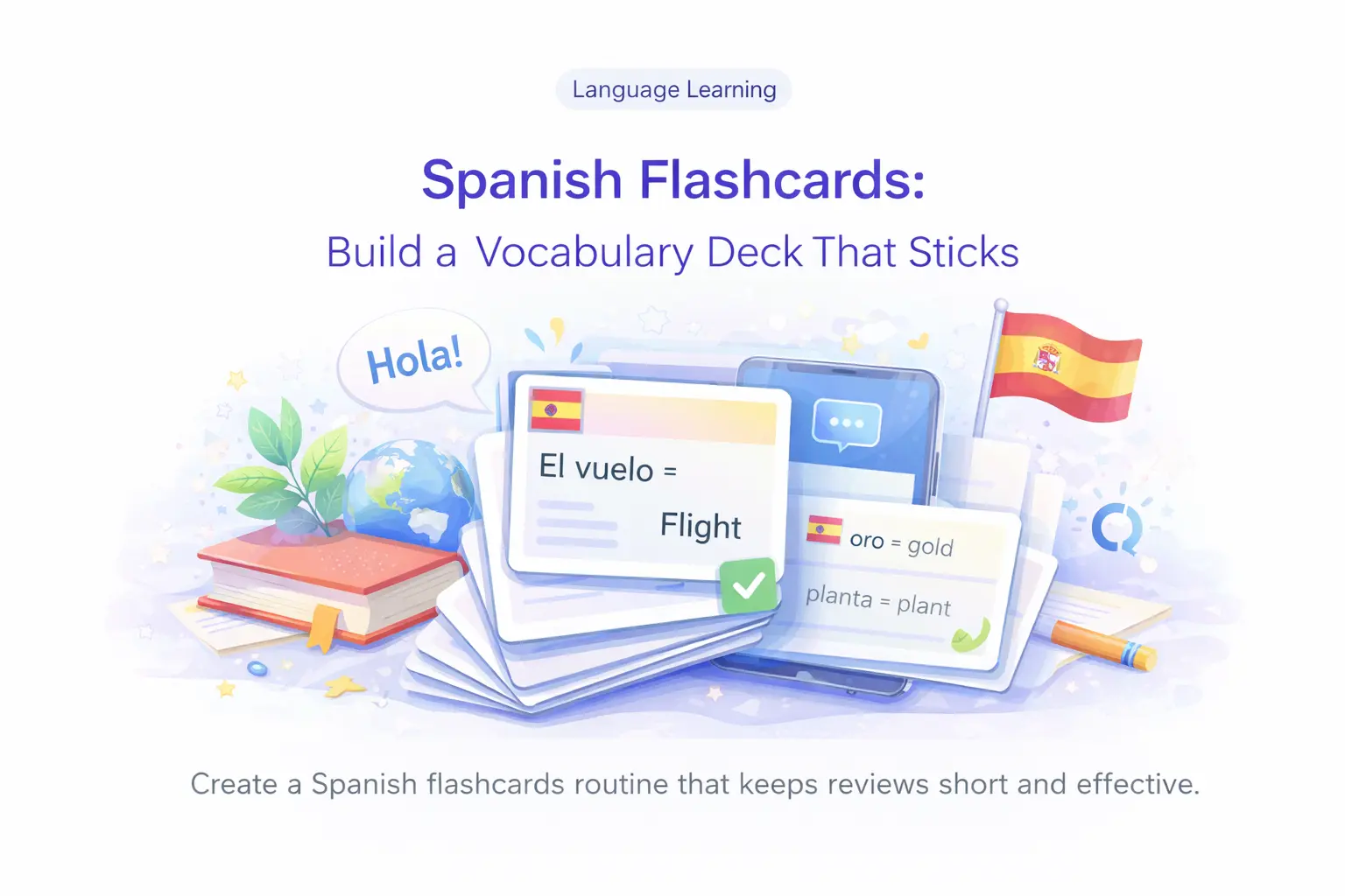 Spanish Flashcards: Build a Vocabulary Deck That Sticks